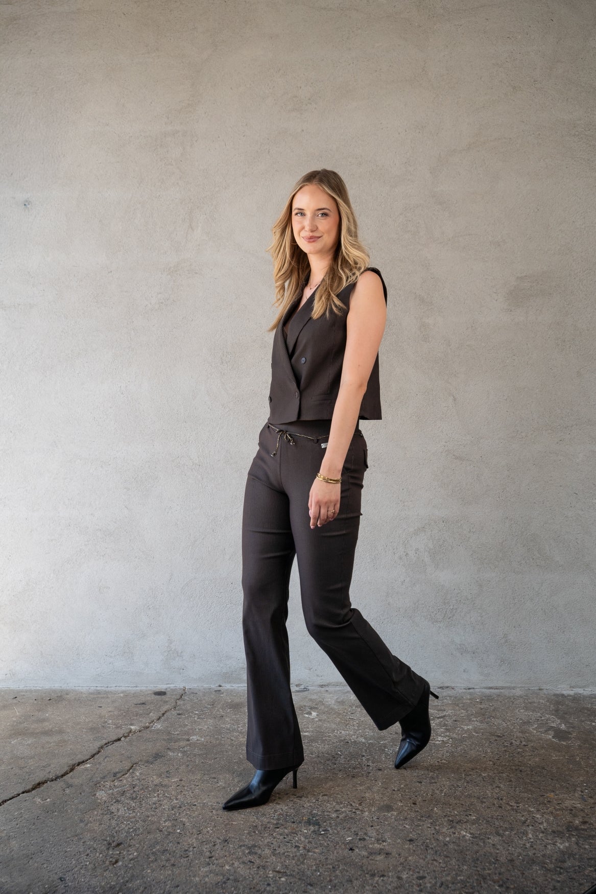 Pantalon Romee Small Pinstripe | After Dark