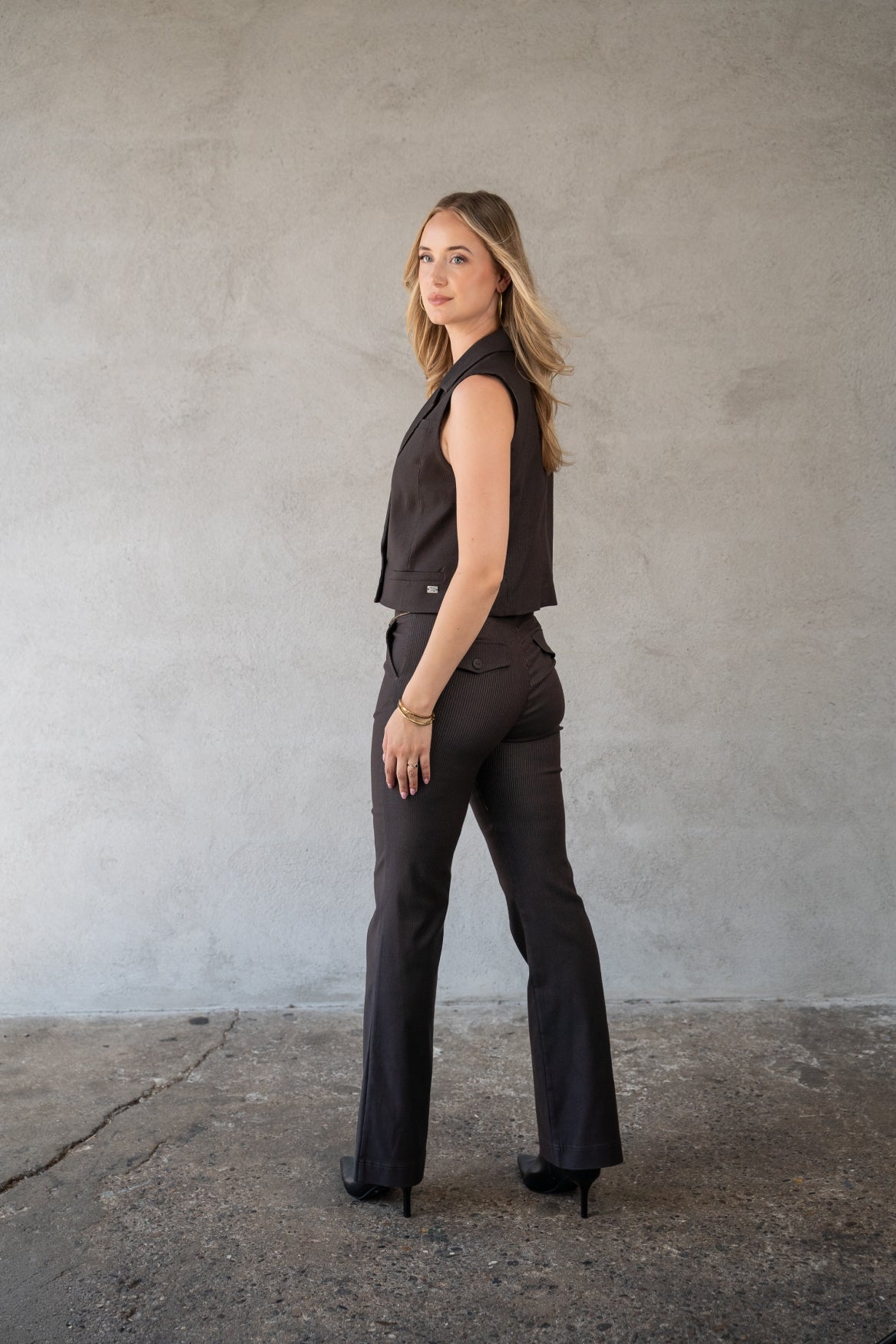 Pantalon Romee Small Pinstripe | After Dark