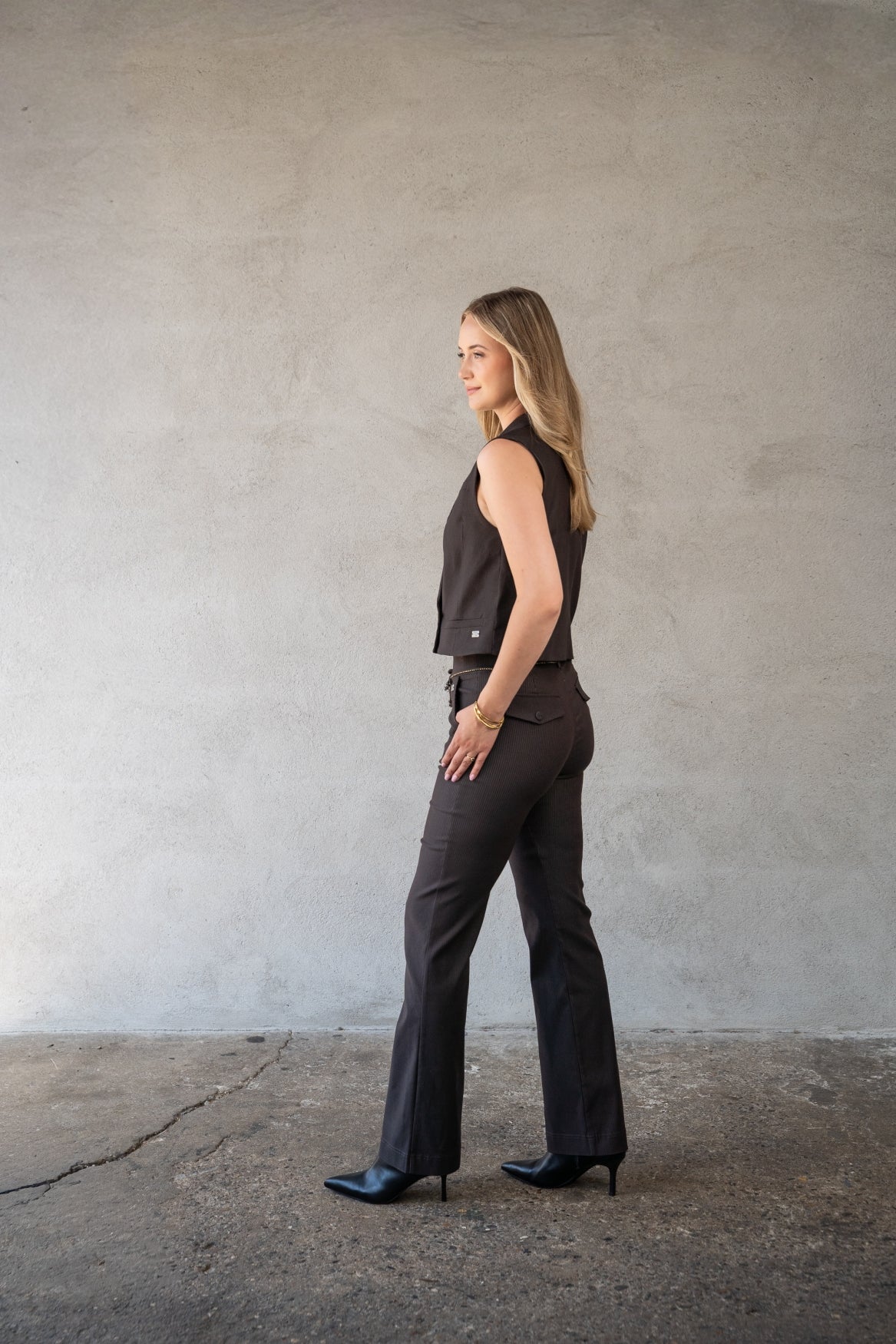 Pantalon Romee Small Pinstripe | After Dark
