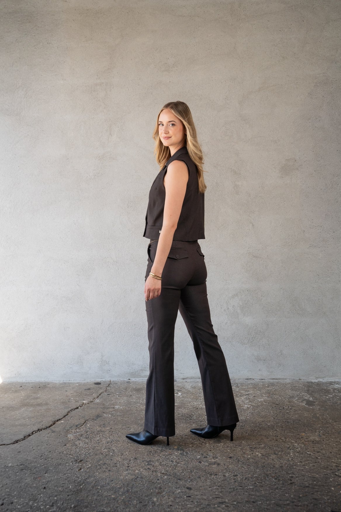 Pantalon Romee Small Pinstripe | After Dark