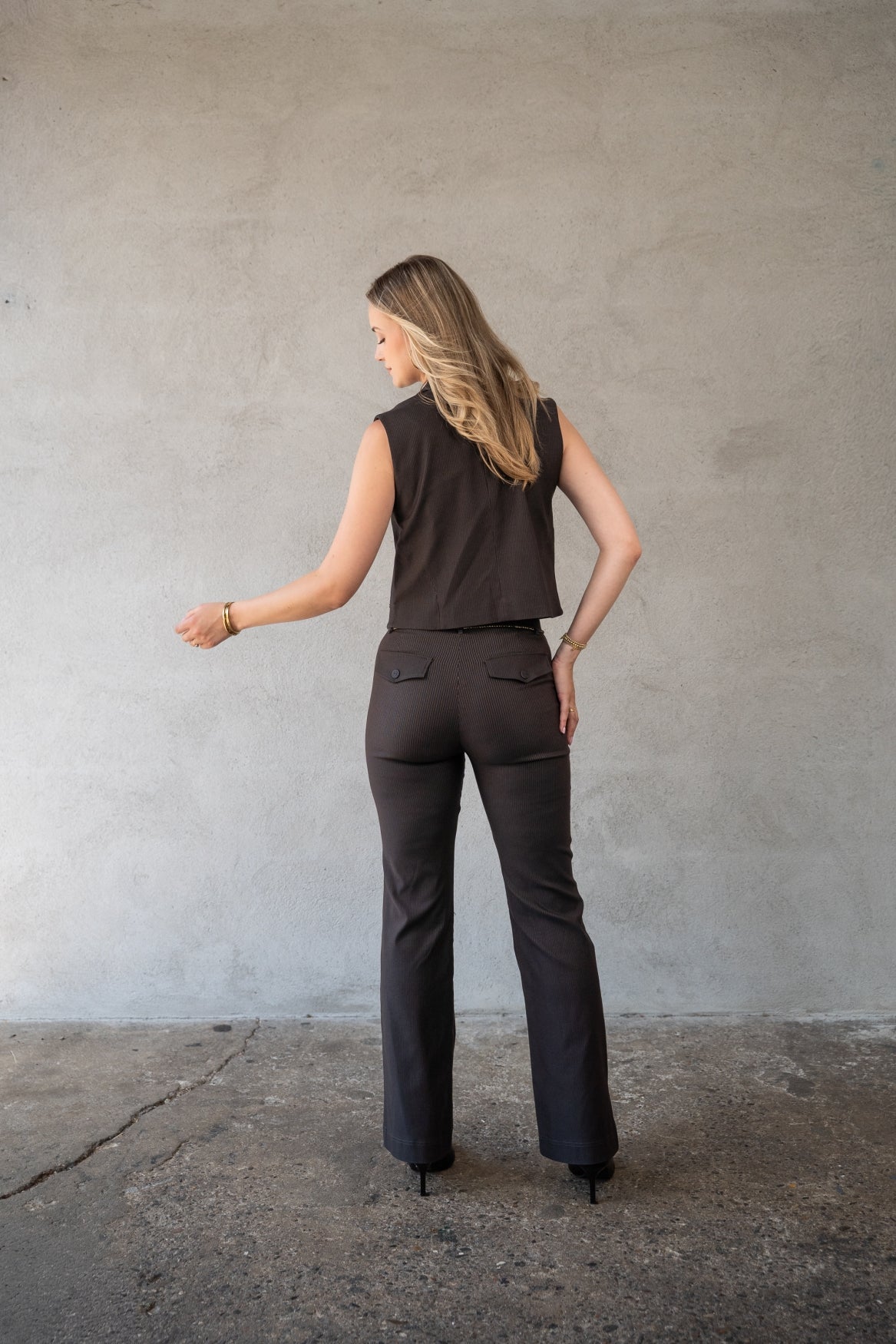 Pantalon Romee Small Pinstripe | After Dark