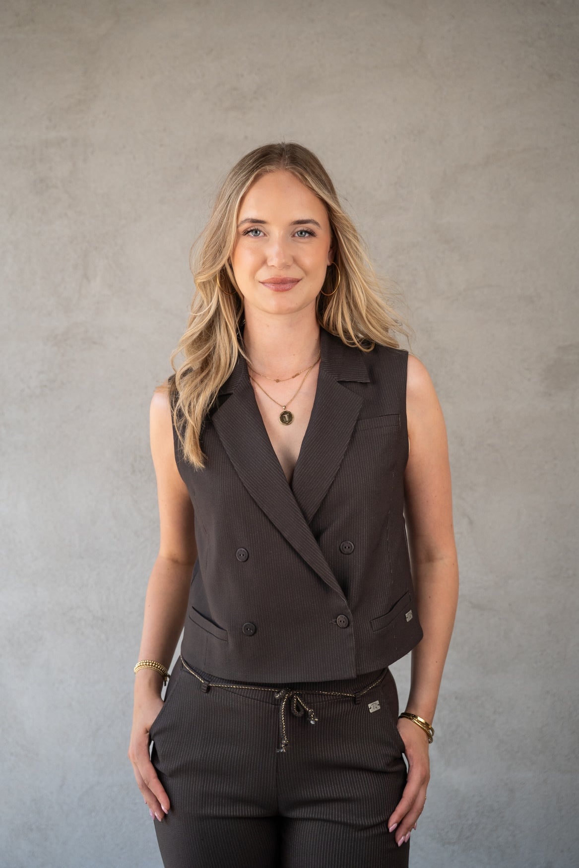Gilet Candy Small Pinstripe | After Dark