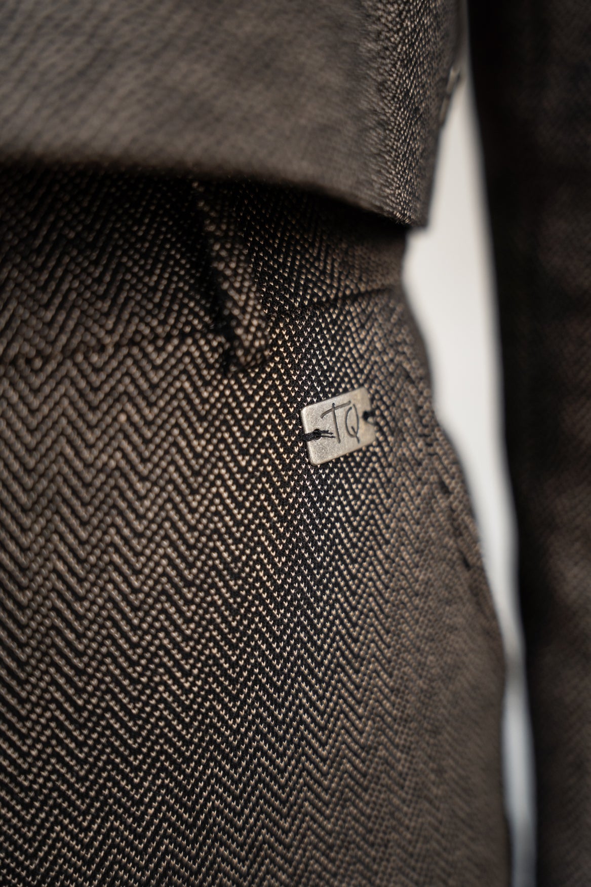 Pantalon Romet Herringbone | Brandy - Black