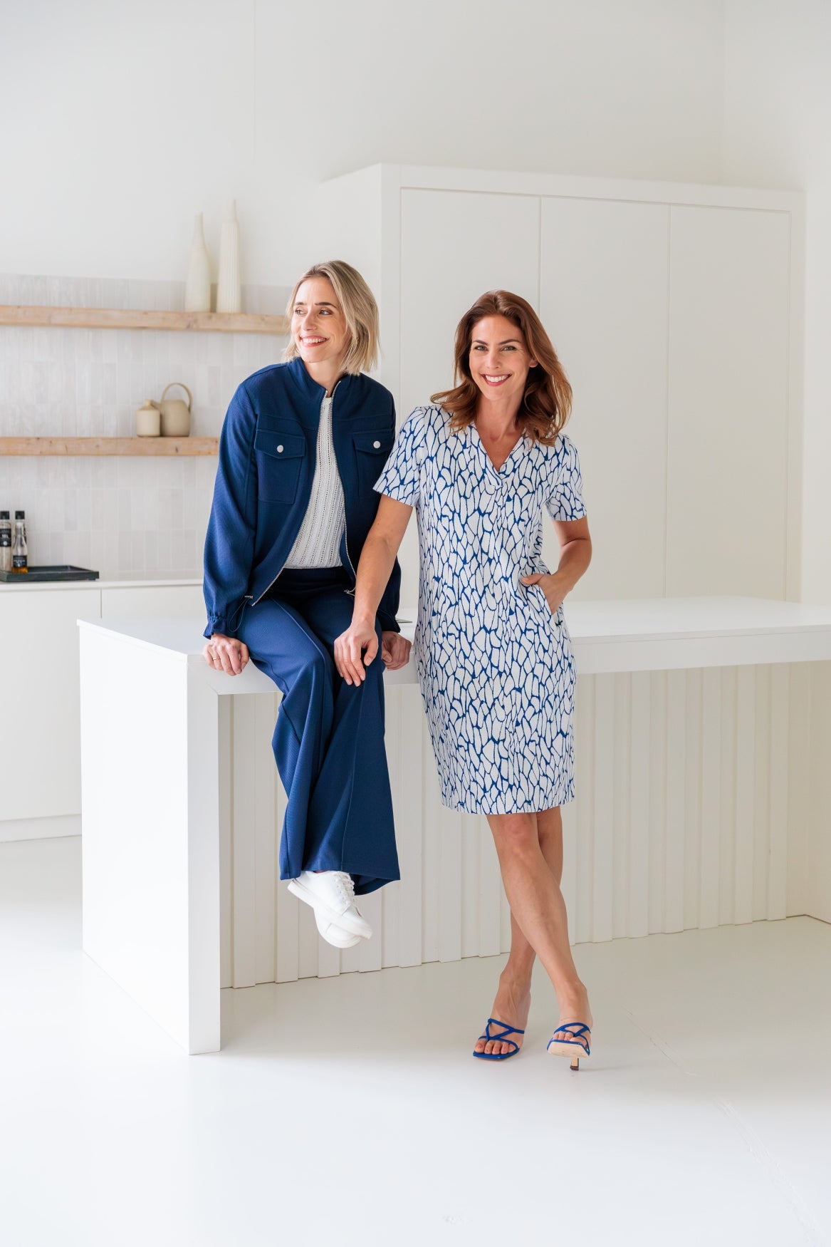 Simo 1/2 SS NC Blue Rocky Jacquard Tricot | Blue