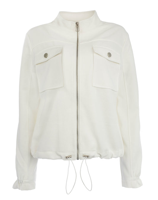 Ruan B LS Waffle Jacquard | Optical White