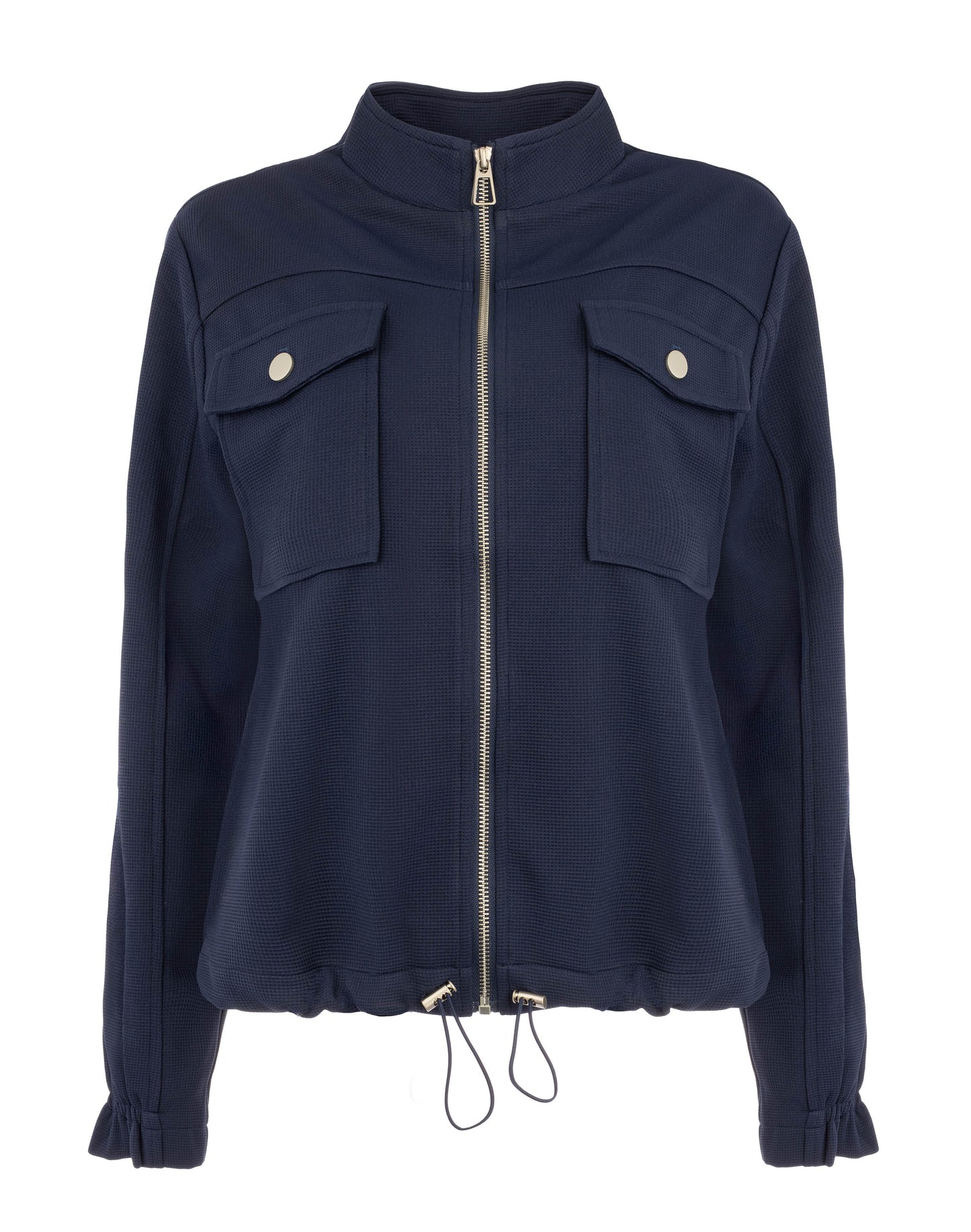 Ruan B LS Waffle Jacquard | Peacoat