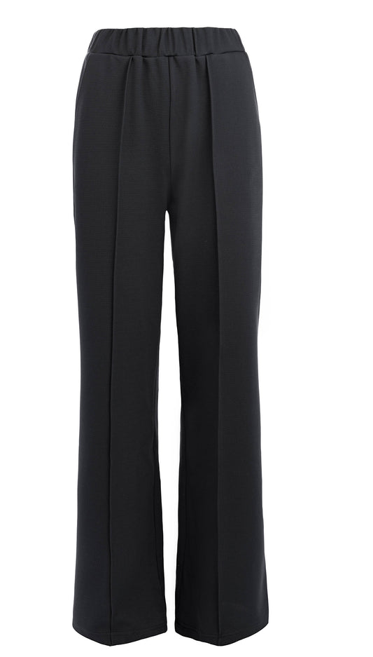 Broek Sianda WP Waffle Jacquard | Black