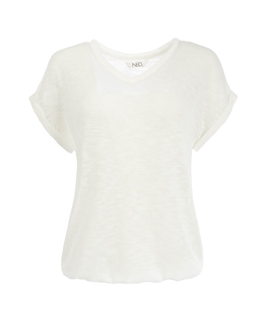 Bueno SS Slub Tricot | Ecru