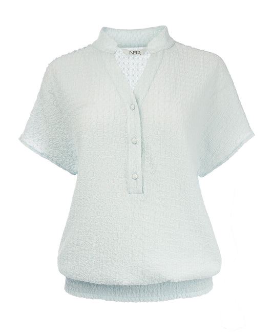 Top Doro SS Smog Structure Tricot | Wan Blue