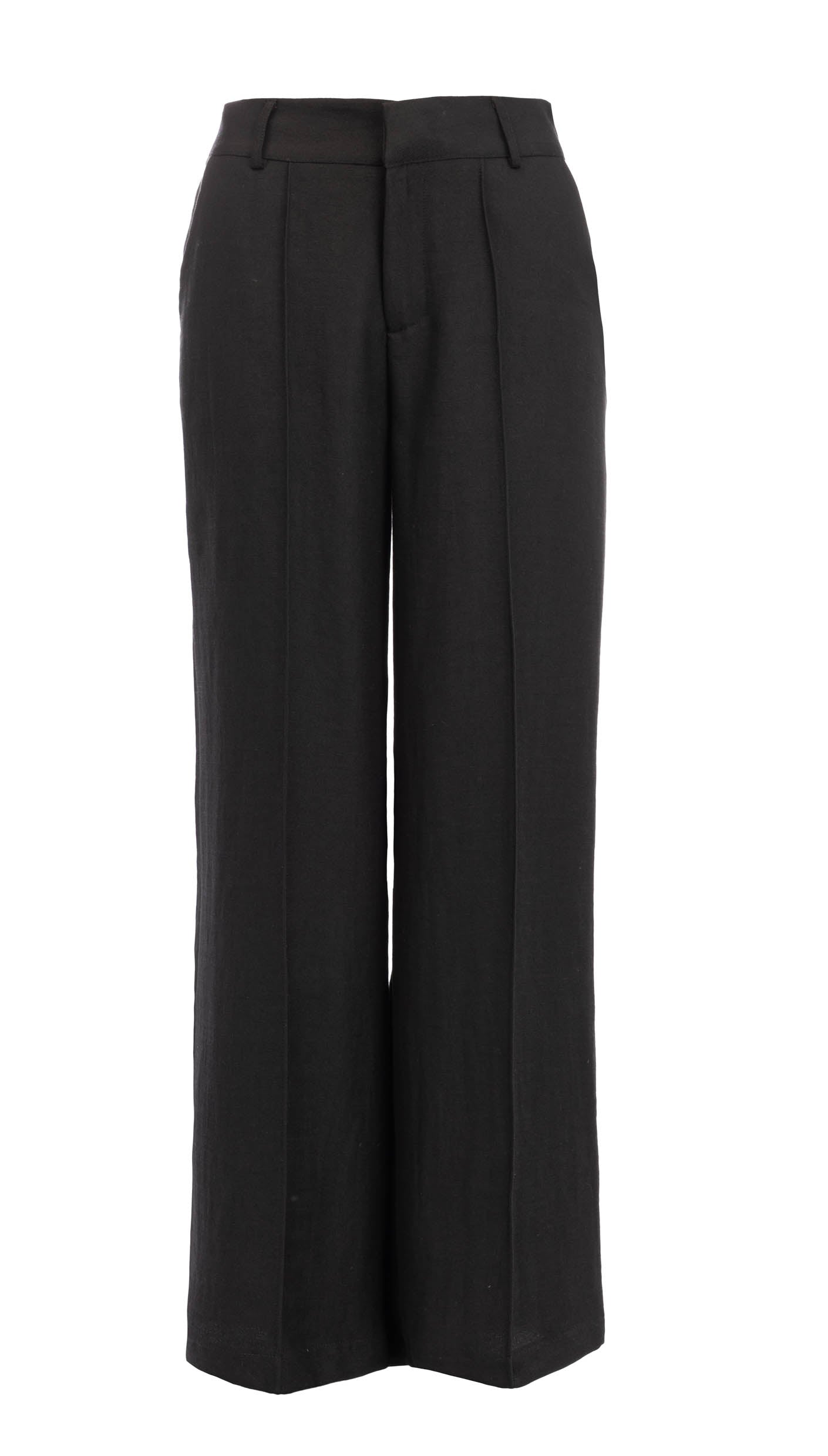 Broek Pilazzo Twill Linnenlook | Black
