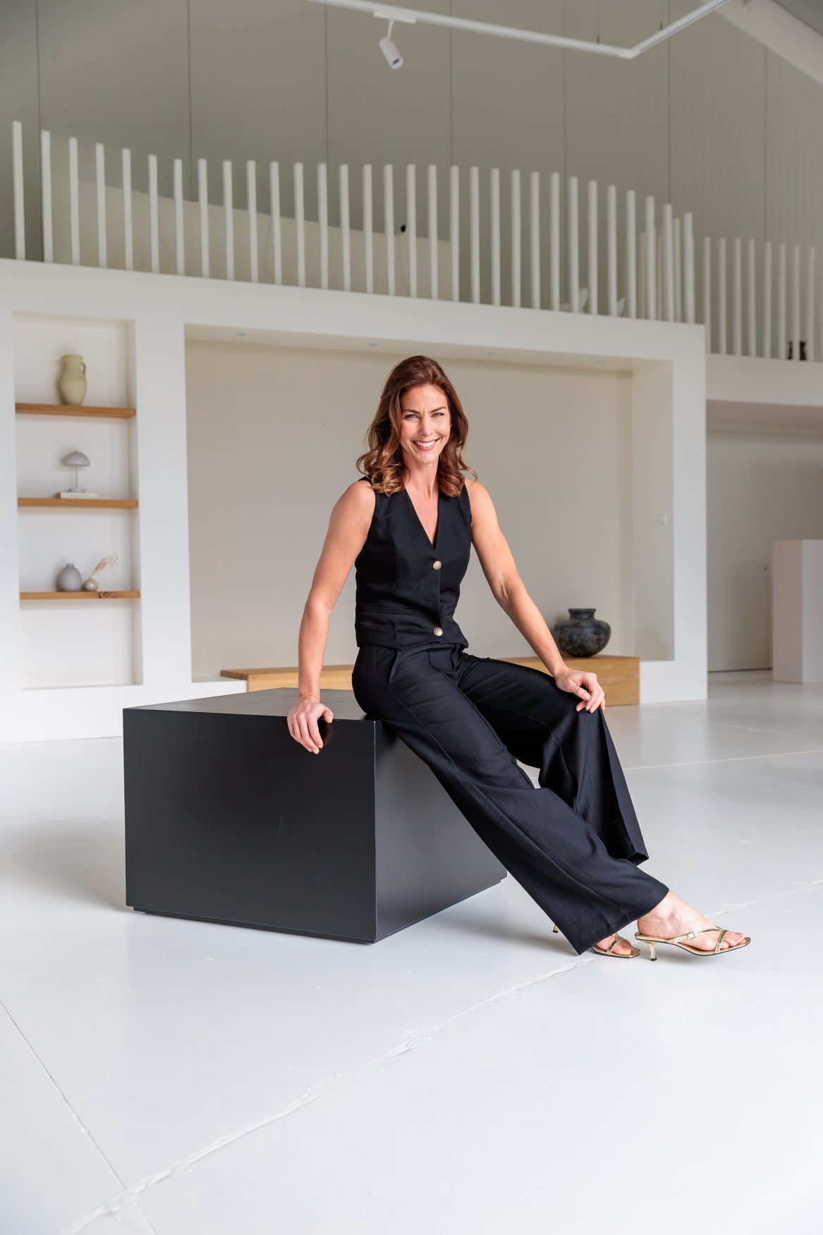 Broek Pilazzo Twill Linnenlook | Black