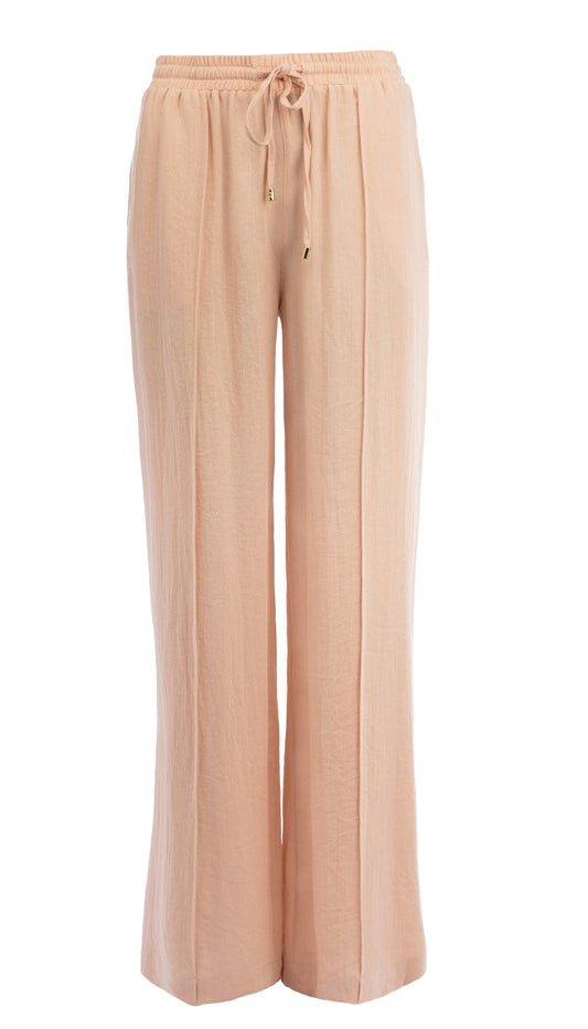 Broek Yura Linnenlook | Pink Sand
