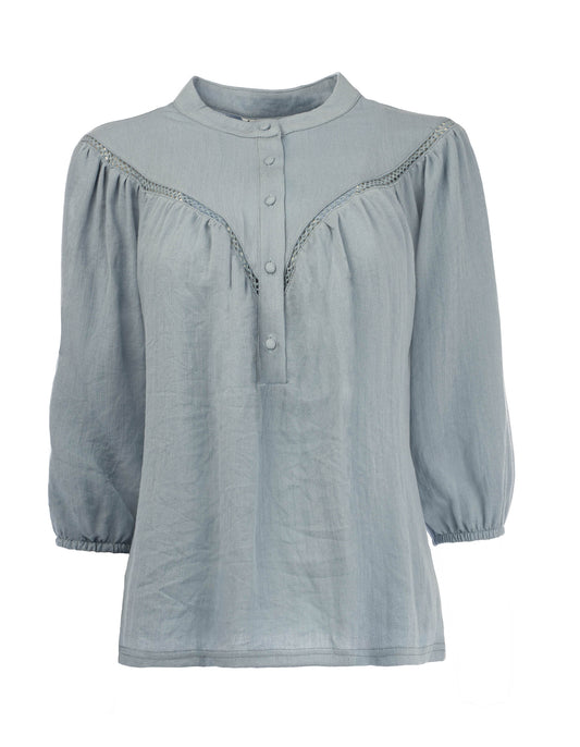 Bobin 3/4 Linnenlook | Dusty Blue