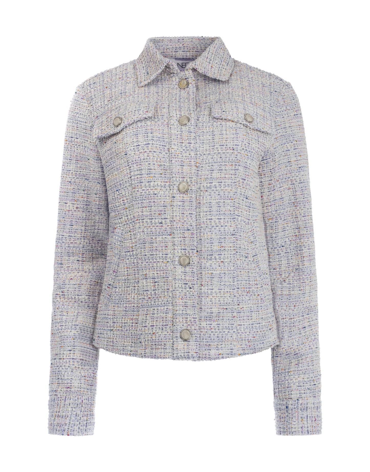 Jasje Galium LS Lurex Tweed | Lavender