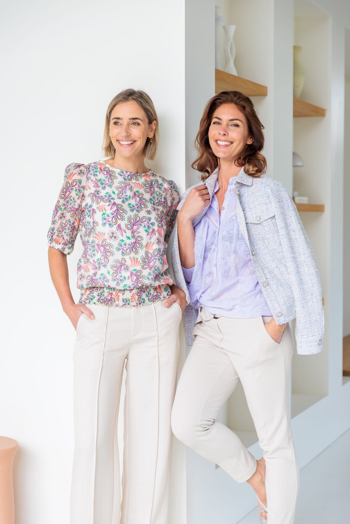 Broek Pilazzo Twill Linnenlook | Beige Day