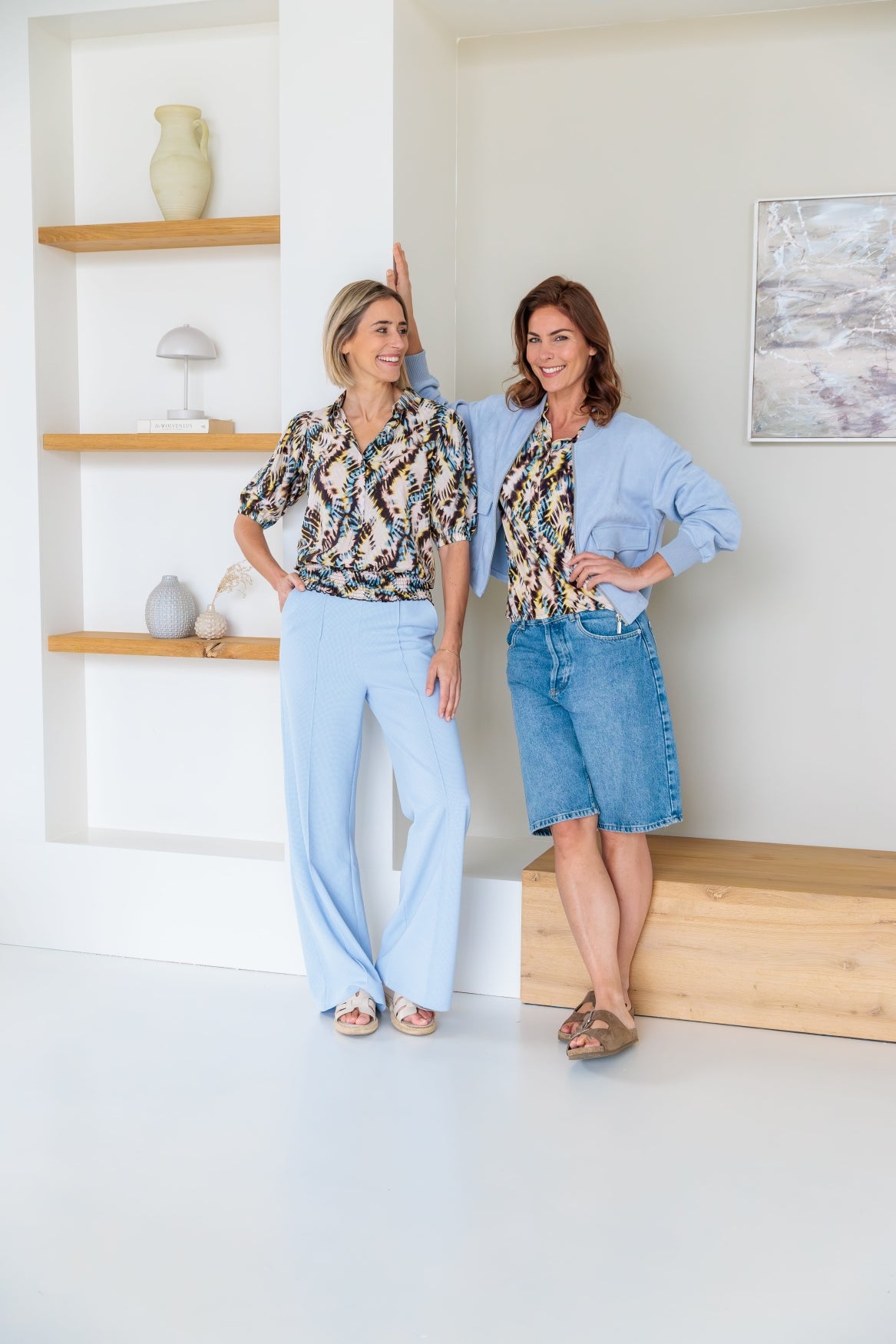 Blouse Miran 1/2 SS Colored Electric Pulse | Colored