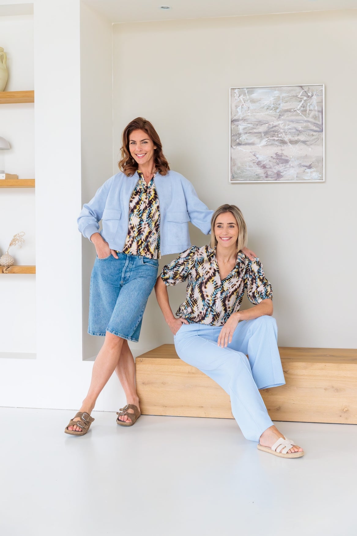 Blouse Miran 1/2 SS Colored Electric Pulse | Colored