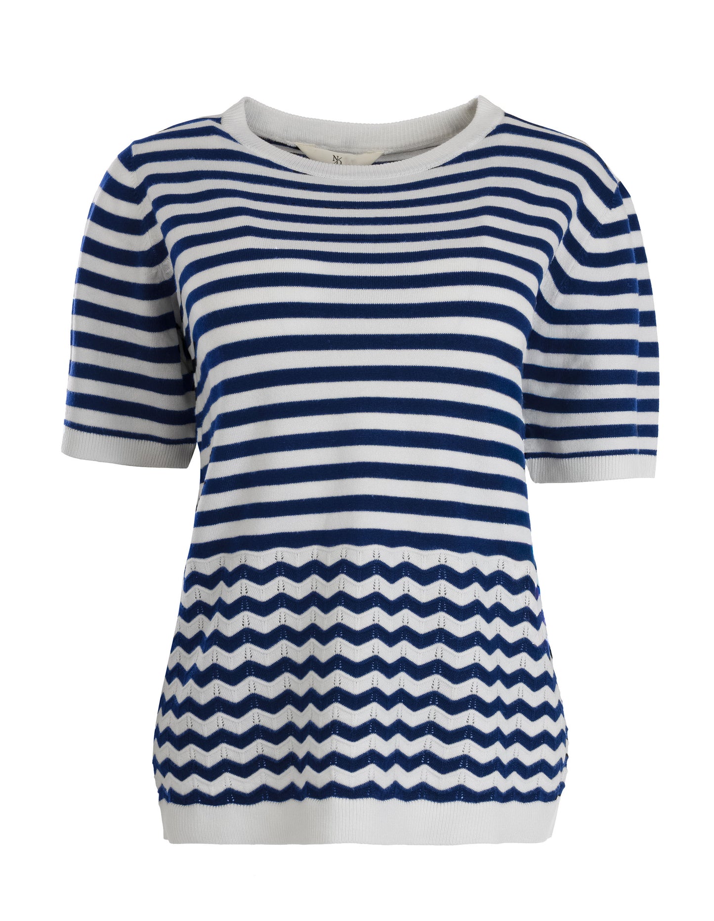 Top Nister 1/2 SS | Optical White-Marine