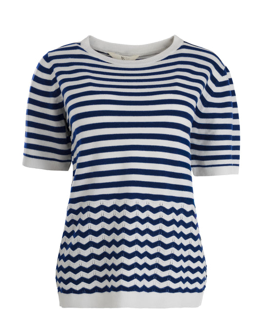 Top Nister 1/2 SS | Optical White-Marine