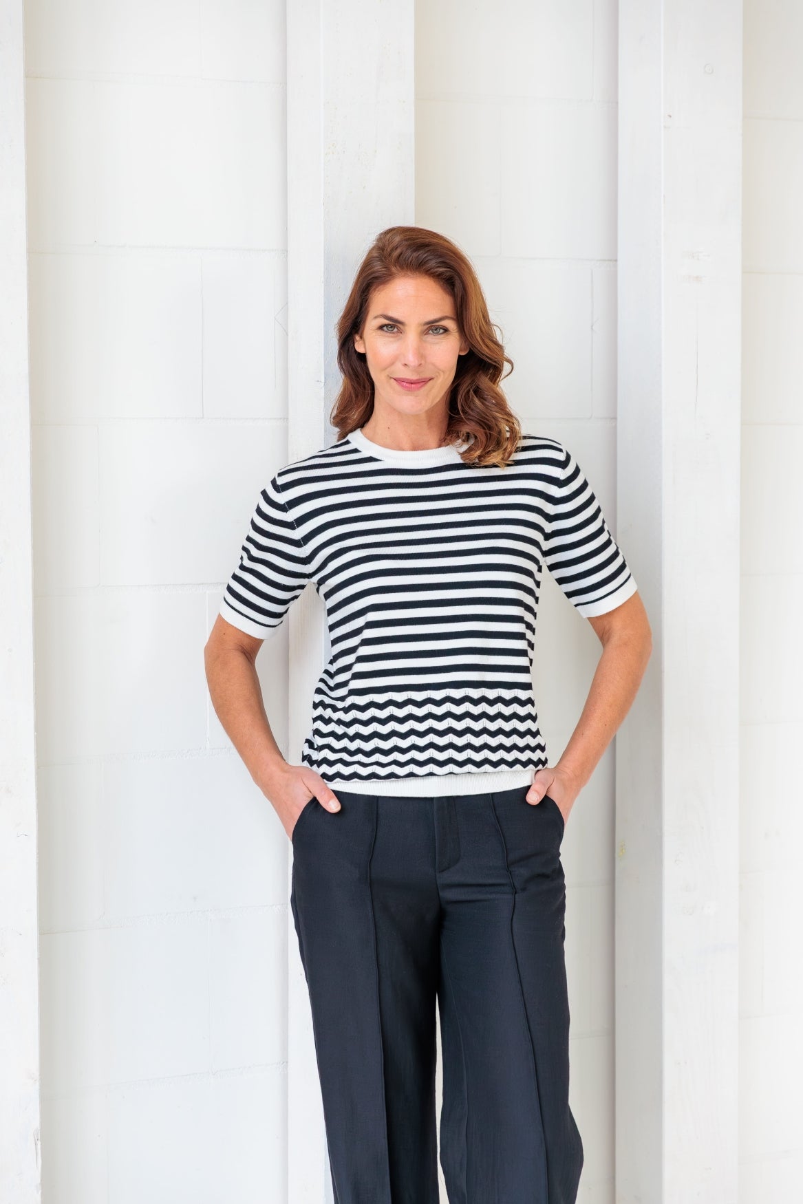 Broek Pilazzo Twill Linnenlook | Black