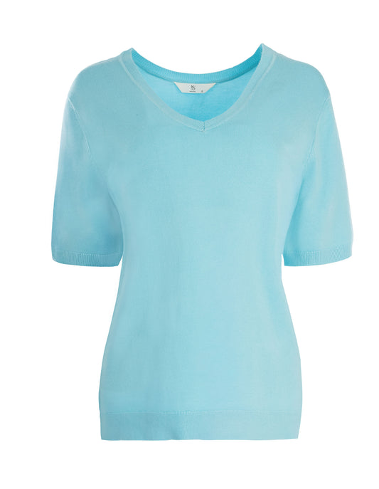Top Vils 1/2 SS | Turquoise