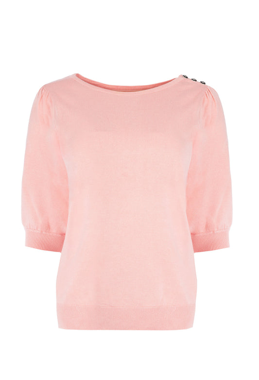 Dhalia 1/2 SS | Flamingo Pink