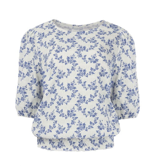Capro 1/2 SS Blue Lolite Traditional Dutch Floral | Blue Lolite