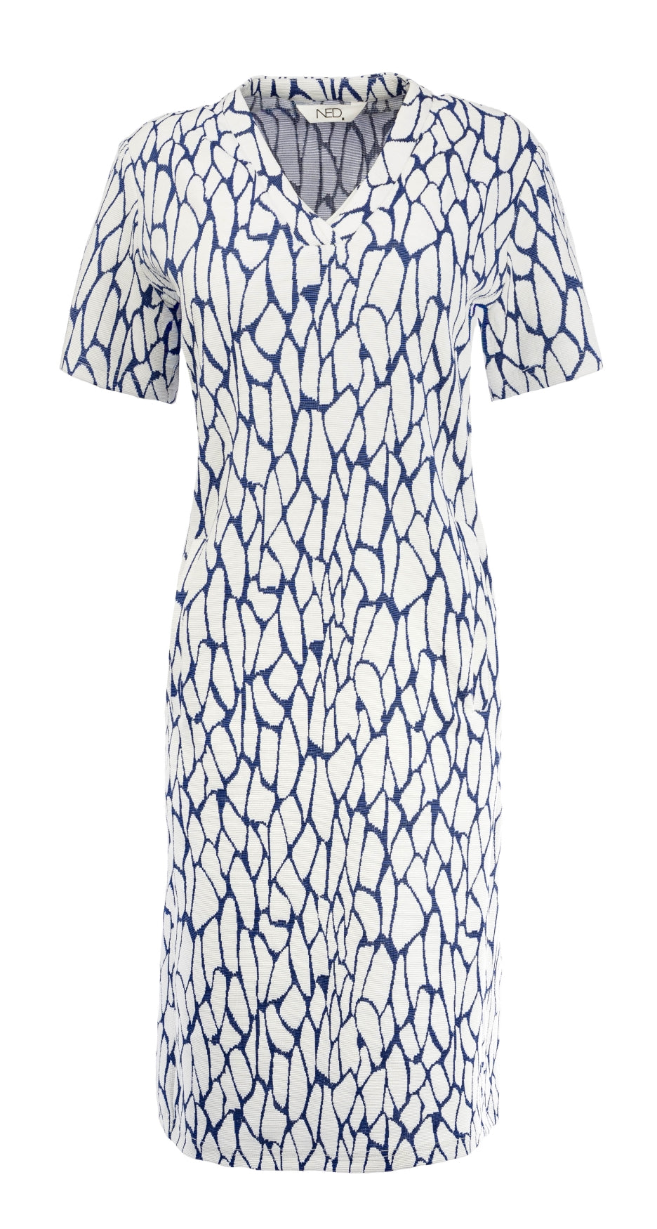 Simo 1/2 SS NC Blue Rocky Jacquard Tricot | Blue