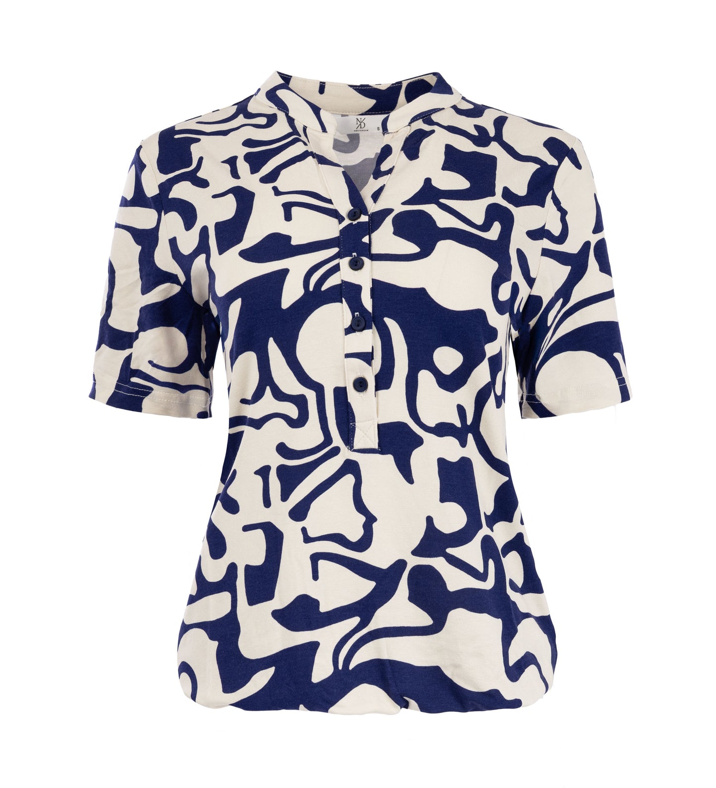 Lucie TR SS Marine Organic Story Tricot | Marine