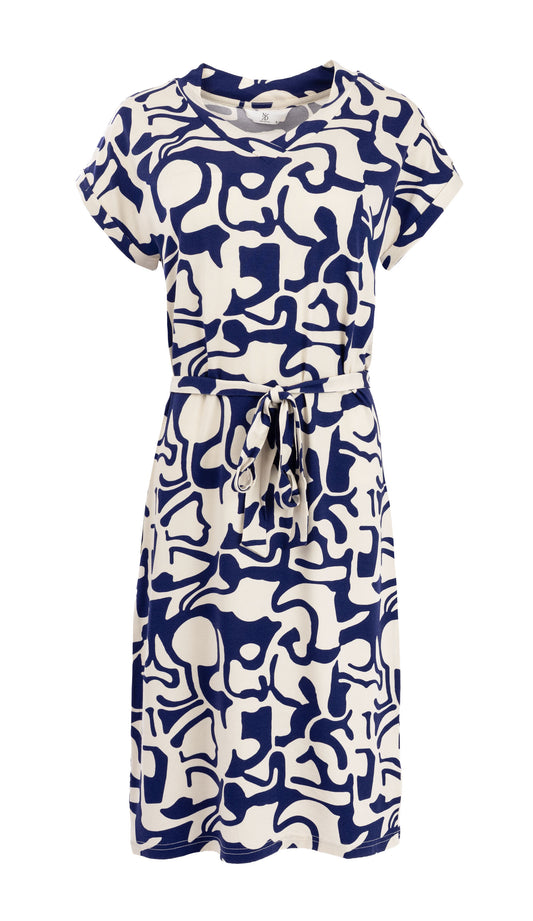 Jurk Mary SS  Marine Organic Story Tricot | Marine