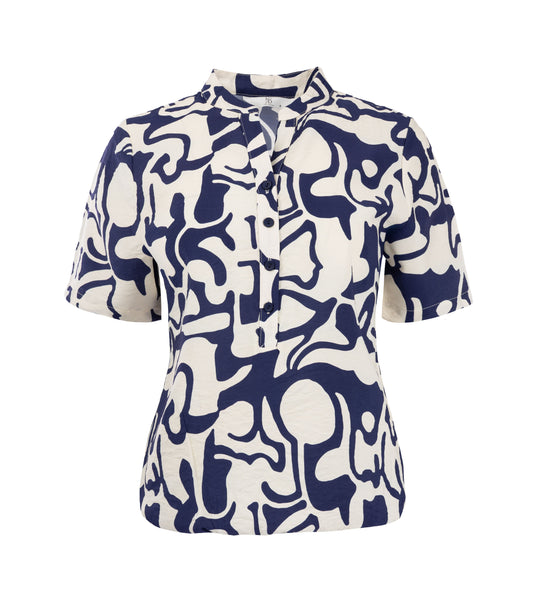 Top Lucie SS Marine Organic Story Woven | Marine