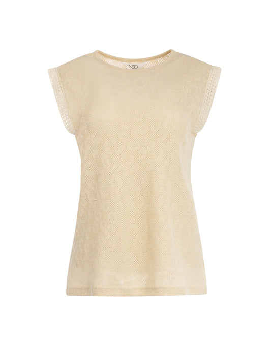 Top Grenade SL Panther Lurex Knit | Sand