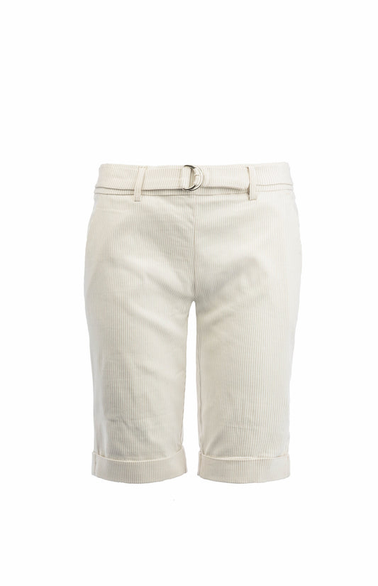 Sailor Bermuda-RMB Stripe Woven Stretch | Moonbeam