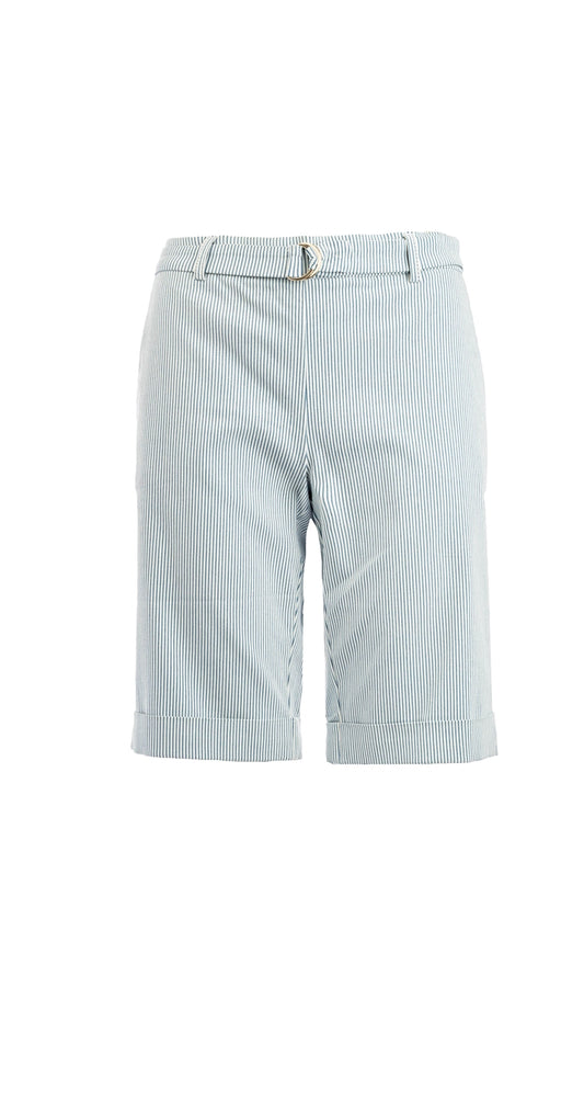 Sailor Bermuda-RMB Stripe Woven Stretch | Nebulas Blue