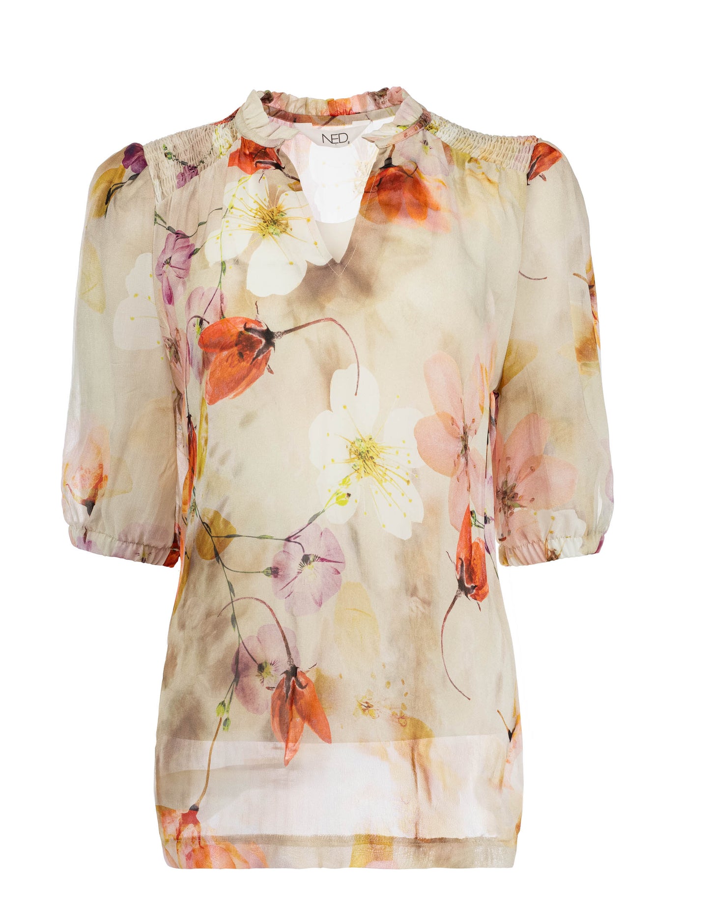 Top Plumet 1/2 SS Lotus Pink Blush Blossom | Lotus Pink