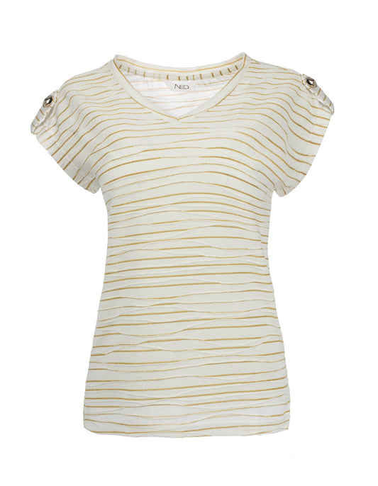 Virion SS Ecru Golden Waves | Ecru