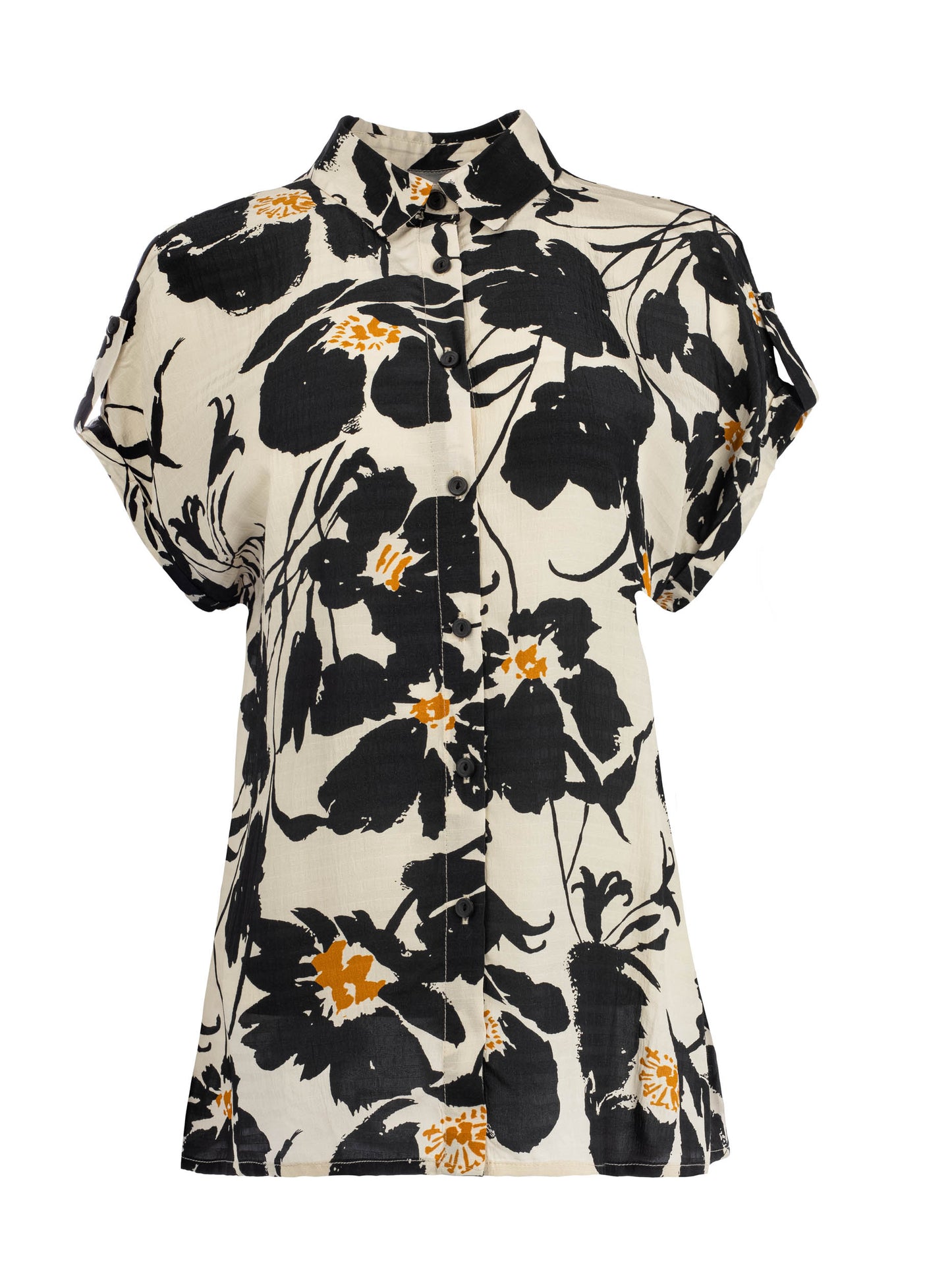 Blouse Annelie Top SS 0 Black Bold Blooms | Black