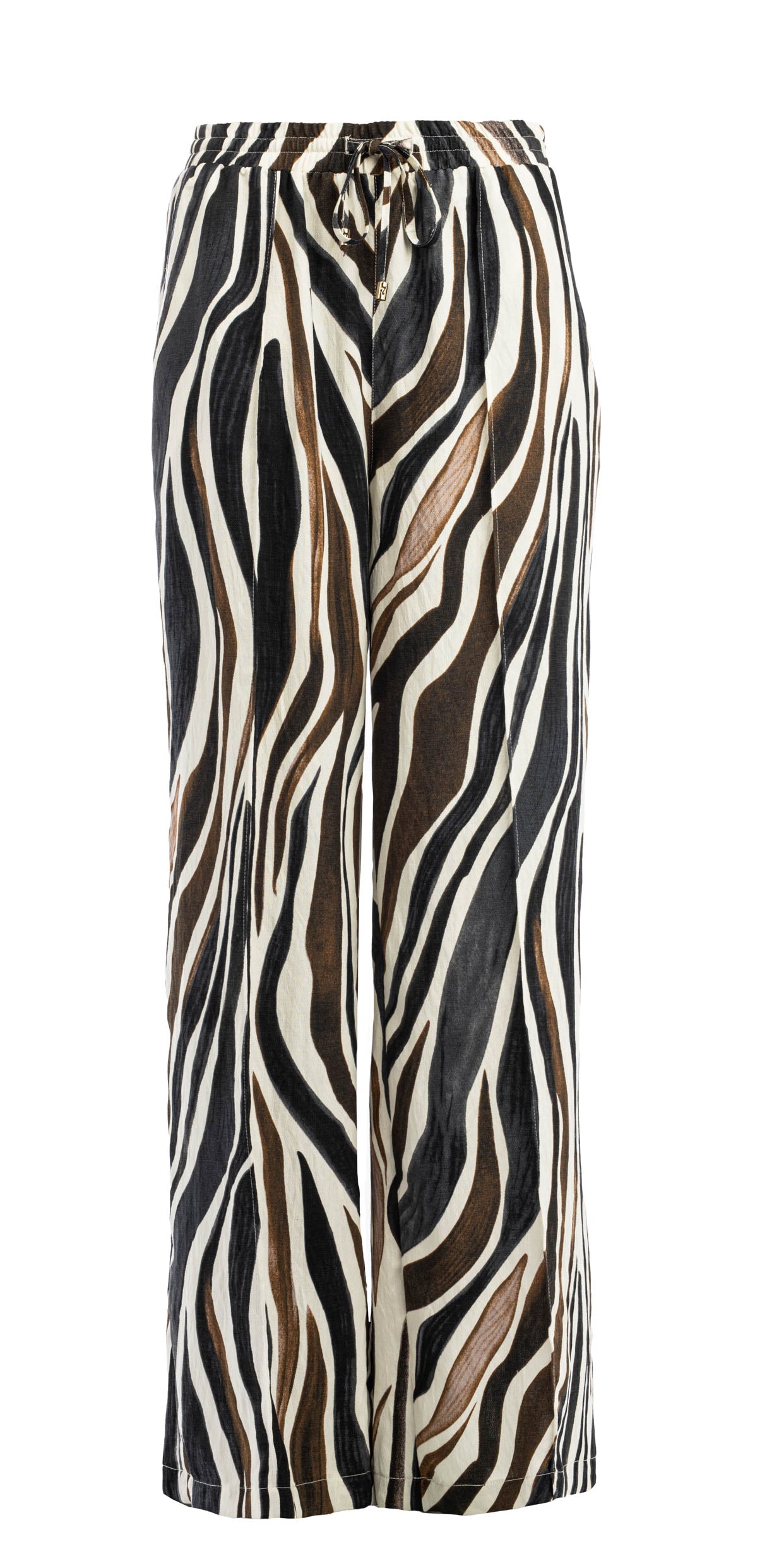 Yura Brown Zebra Print Woven | Brown