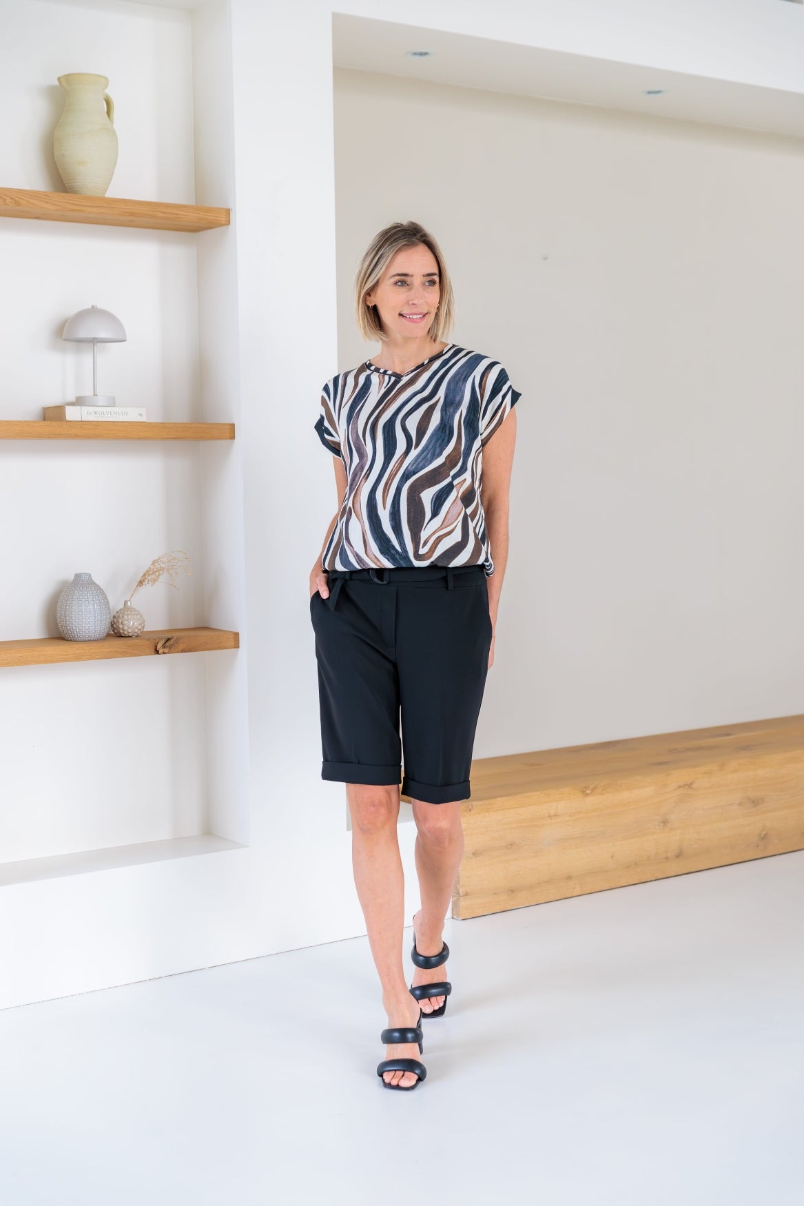 Jillian RN Crepe Woven /Elastan | Black