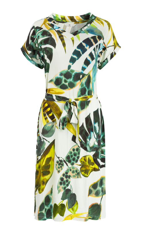 Jurk Mary SS Arcadia Aqua Jungle Mirage Tricot | Arcadia Aqua