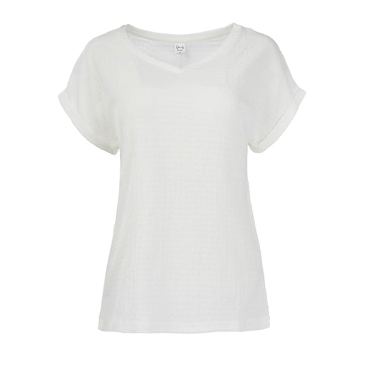 Nox-ZE SS Jersey Cropped | Ecru