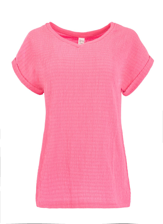 Nox-ZE SS Jersey Cropped | Fuchsia