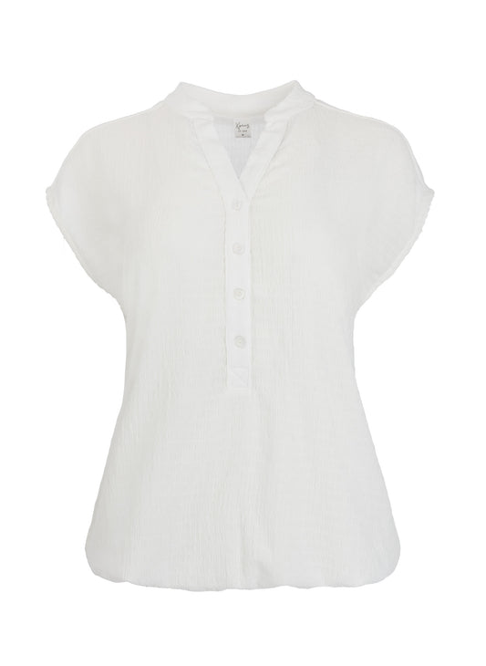 Top Lucie SL  Jersey Cropped | Ecru