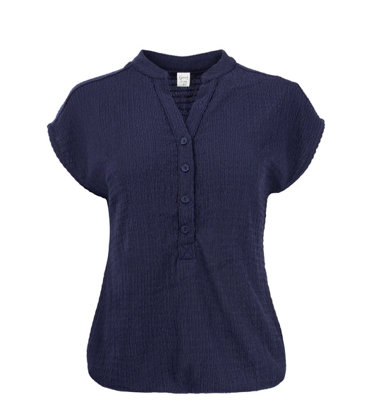 Top Lucie SL  Jersey Cropped | Marine