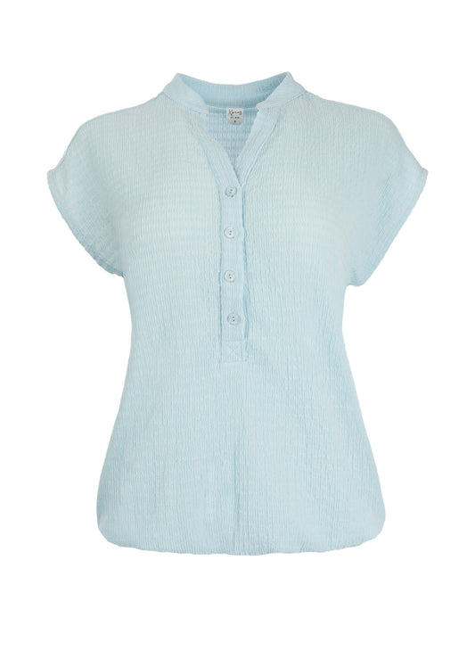 Top Lucie SL  Jersey Cropped | Light Blue