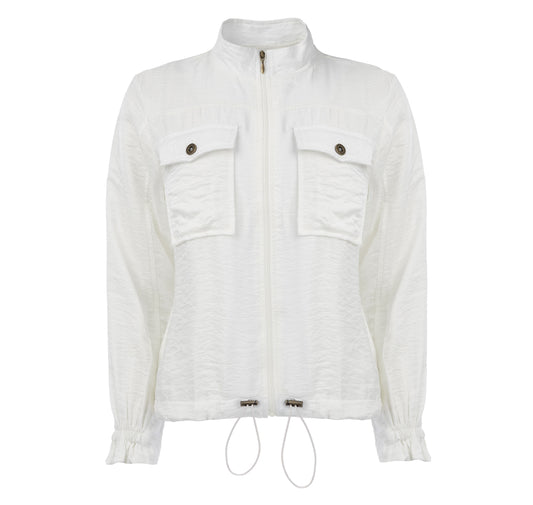 Jasje Ruan LS Shiny Woven | Off White