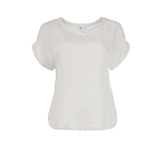 Top Nox-SPW SS Shiny Woven | Off White