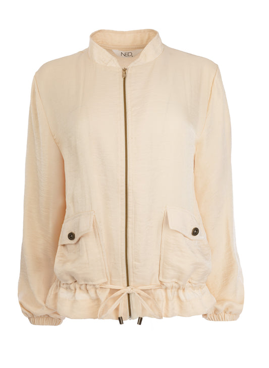 Jasje Semoy LS Shiny Woven | Pink Sand
