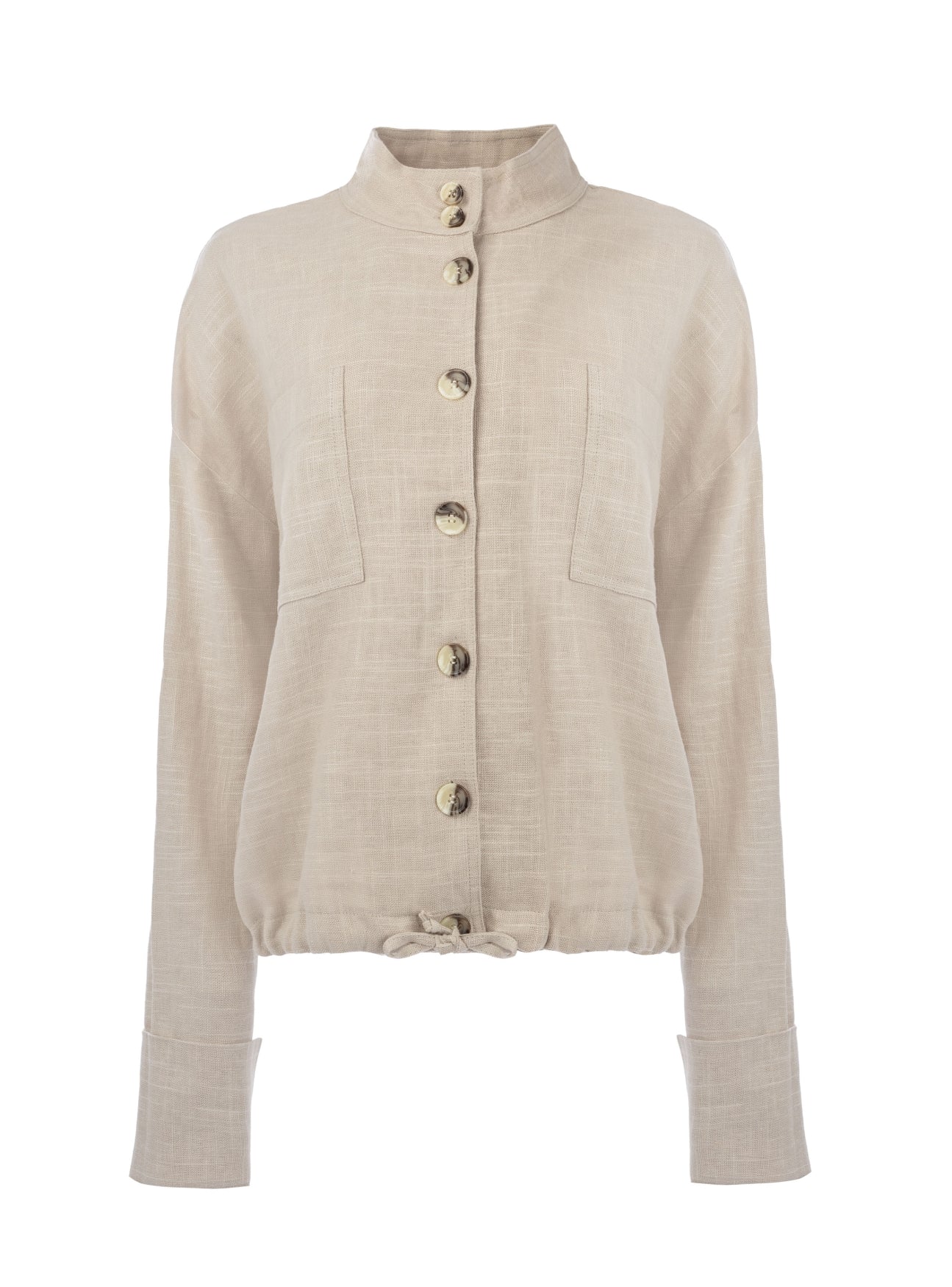 Dille LS Linnen/Viscose Woven | Sand