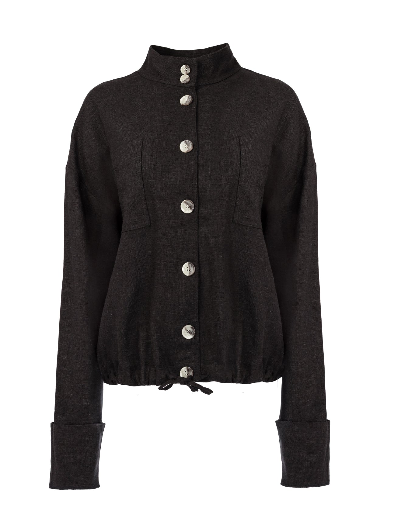 Dille LS Linnen/Viscose Woven | Black